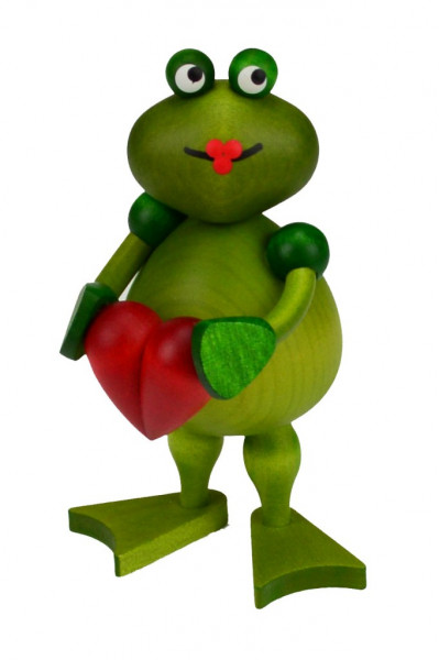 Drechslerei Martin - Frosch Frederike mit Herz
