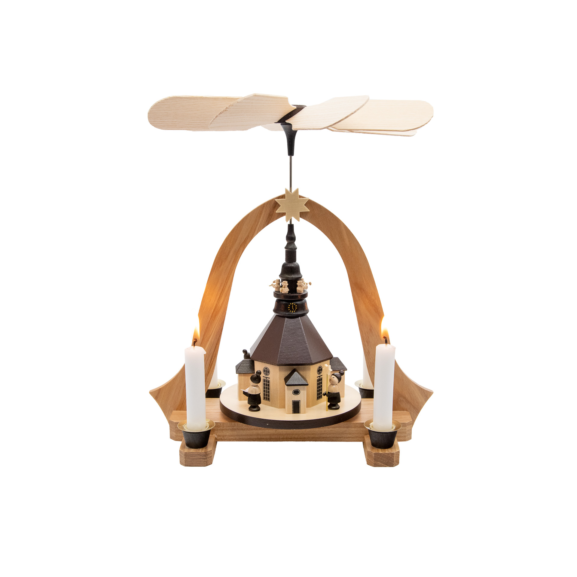 Incense Smoker Figurine "Müller Chen Dregeno Seiffen 17 Cm – Original Erzgebirgische Made By Hand, Atmospheric Christmas Decoration Santa Claus