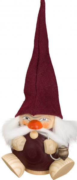 Seiffener Volkskunst eG - Kugelräucherfigur Duftzwerg Lavendel 19 cm