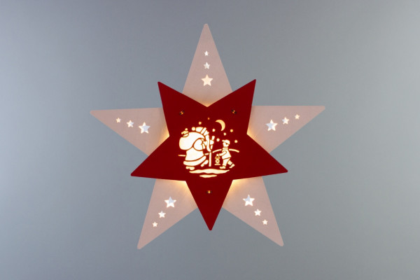 Weigla - Fensterbild Stern &quot;Knecht Ruprecht&quot;