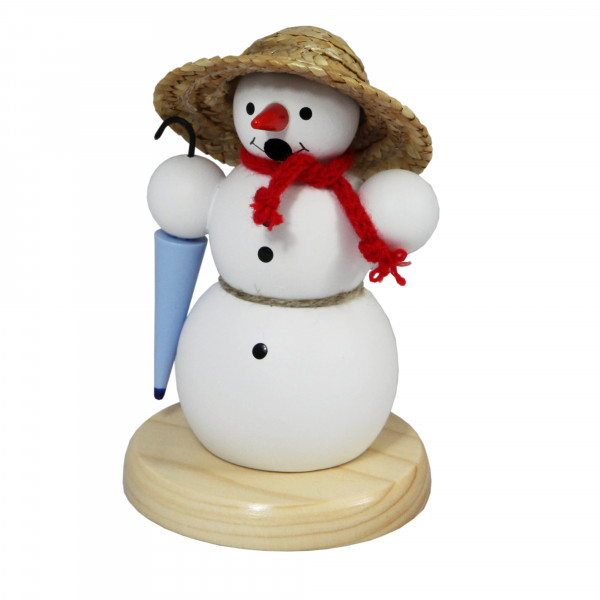 Volker Zenker - Räuchermännchen Schneemann mit Korbhut