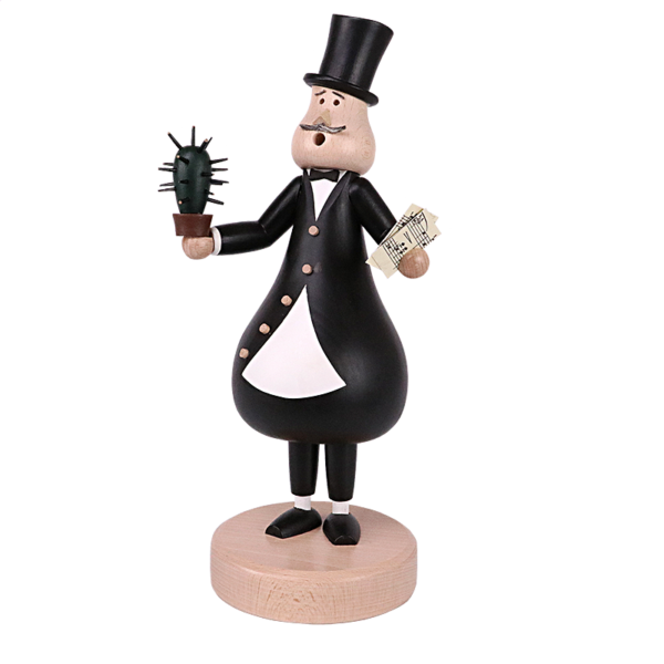 KuK Holzdesign - Räuchermännchen Sänger Heinrich (Bassbariton) 27 cm