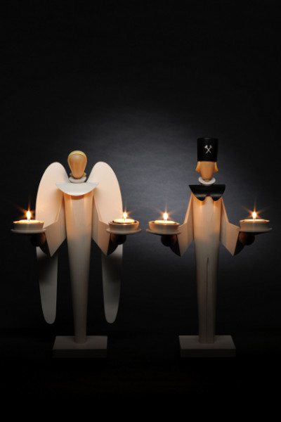 KWO - Engel und Bergmann im modernen Design, für Teelichter