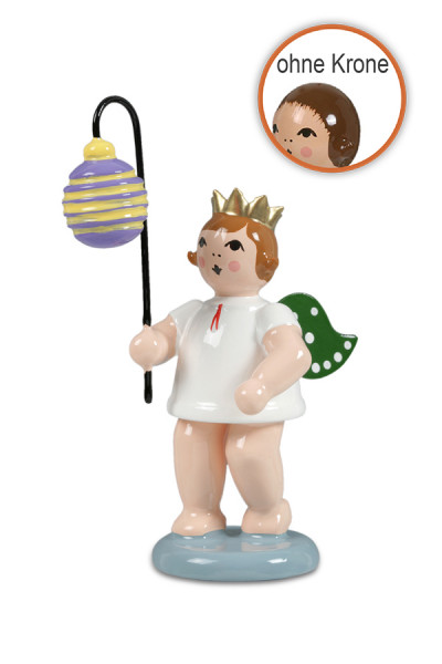 Ellmann - Lampionengel mit Lampion Kugel gerillt ohne Krone