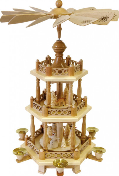 Richard Glässer - Pyramide Schneemänner 2-st., Barockzaun