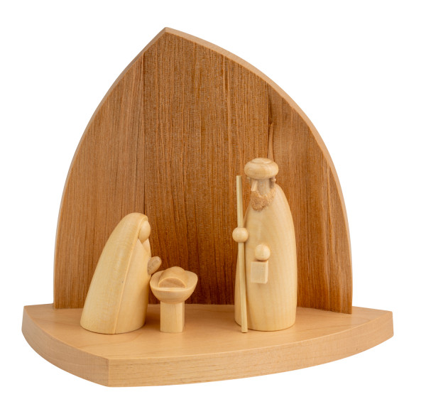 Schalling - Felsenkrippe natur mit Heiliger Familie