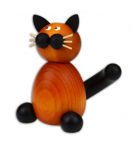 Drechslerei Martin - Kater Bommel sitzend 8 cm