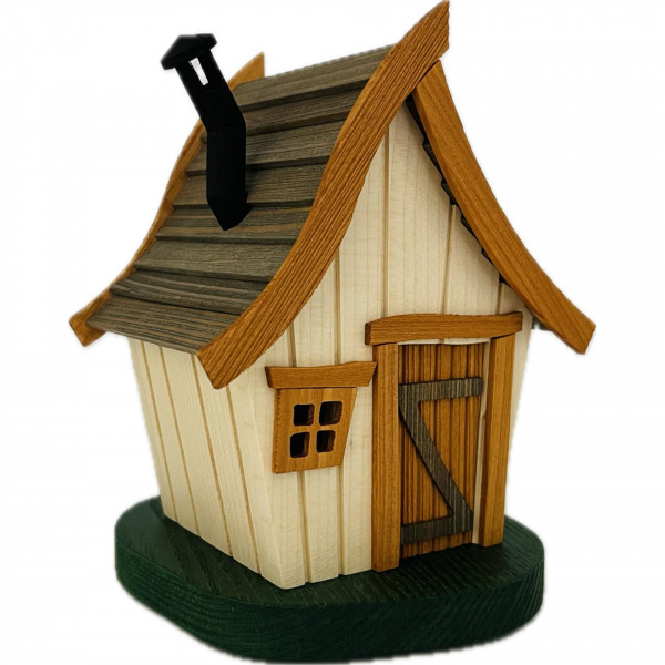 Richard Glässer - Räucherhäuschen Abenteuerhaus natur, 20 cm