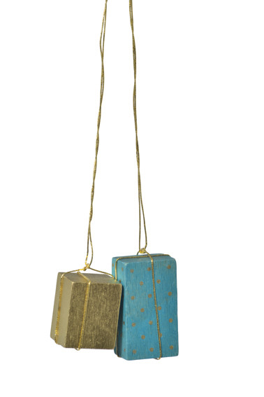 KWO - Baumbehang &quot;Pakete gold/türkis&quot;