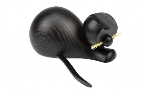 Frieder Weisflog - Katze schwarz - sitzend