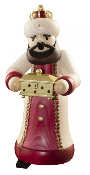 Ulmik - Räuchermann König mit Schatulle gebeizt