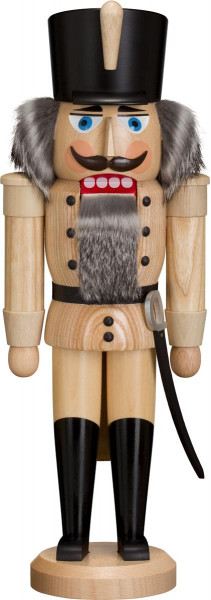 Seiffener Volkskunst eG - Nussknacker Husar natur 37 cm