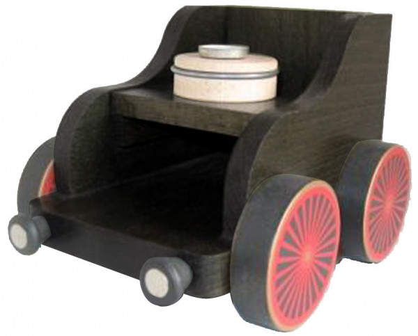 KWO - Eisenbahnwagen, schwarz