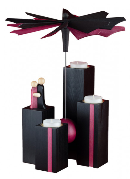 Ulmik - MODERN LINE Stehlen-Pyramide Schwarz *