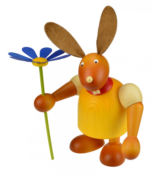 Drechslerei Martin - Hase mit Blume gelb, groß maxi