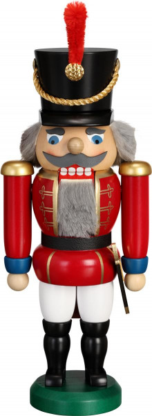 Seiffener Volkskunst eG - Nussknacker Husar rot 28 cm