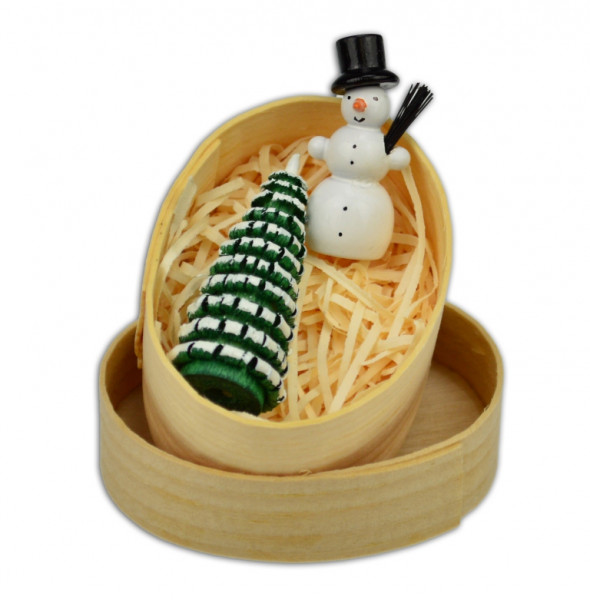 Wolfgang Braun - Miniatur in Spandose Schneemann