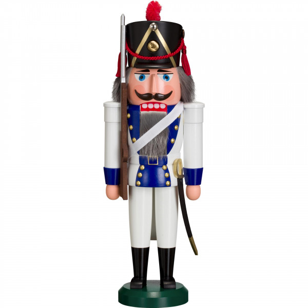 Seiffener Volkskunst eG - Nussknacker Grenadier blau 39 cm