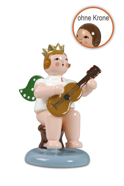 Ellmann - Engel sitzend mit Gitarre ohne Krone