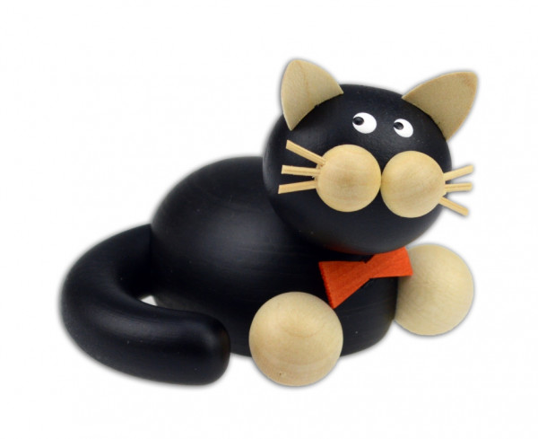 Drechslerei Martin - Katze Kurt schmusend 8 cm