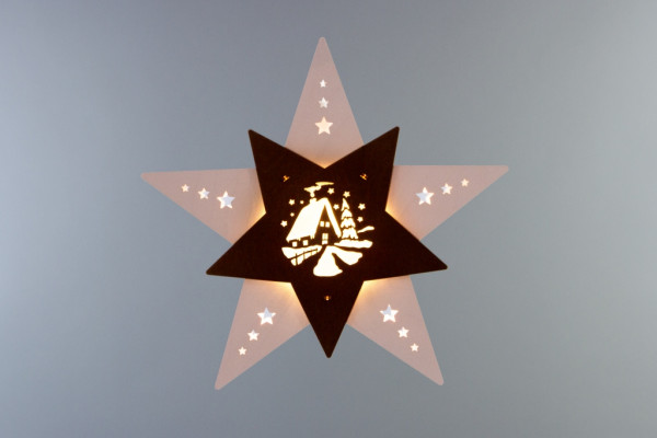 Weigla - Fensterbild Stern "Waldhütte"