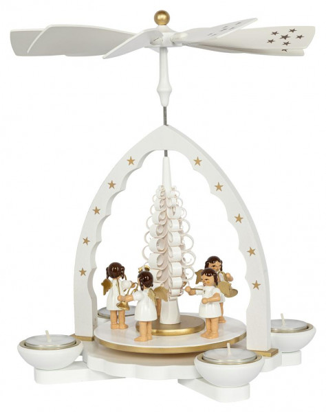 Richard Glässer - Pyramide Engelkonzert groß, weiß