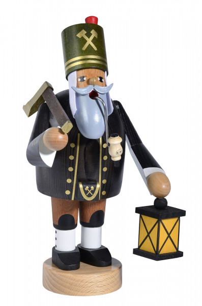 KWO - Räuchermann Bergmann mit Axt und Lampe