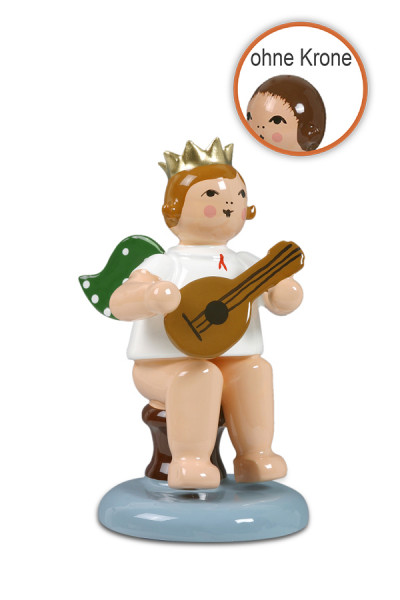 Ellmann - Engel sitzend mit Mandoline ohne Krone