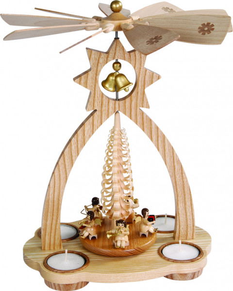 Richard Glässer - Glockenpyramide für Teelichte, Engel