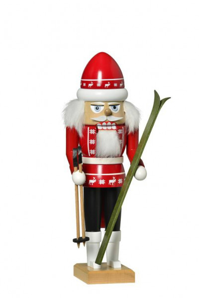 KWO - Nussknacker Skifahrer rot