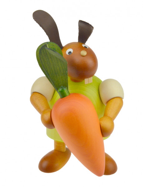 Drechslerei Martin - Hase mit Möhre grün
