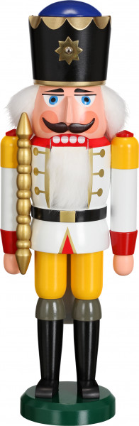 Seiffener Volkskunst eG - Nussknacker König weiß 39 cm