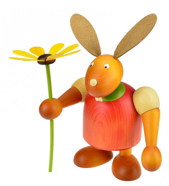 Drechslerei Martin - Hase mit Blume rot, groß maxi