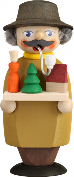 Seiffener Volkskunst eG - Räuchermännchen Händler 14 cm