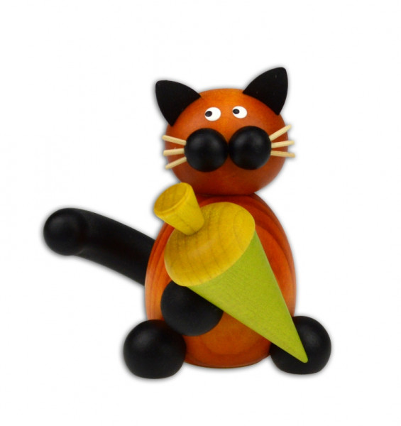 Drechslerei Martin - Kater Bommel mit schultüte 7 cm