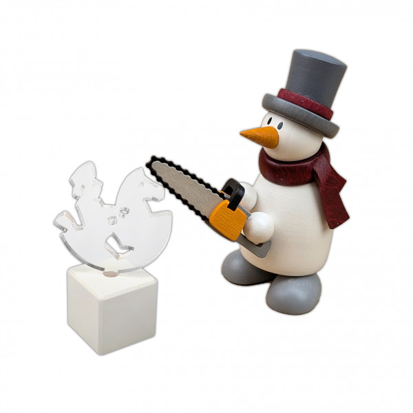 Hobler - Schneemann Fritz mit Eisskulptur