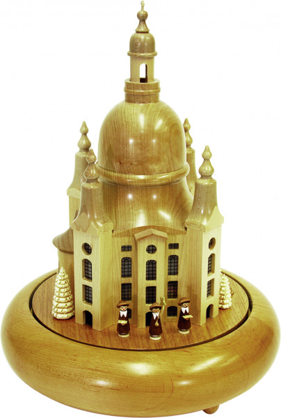 Richard Glässer - Spieldose Frauenkirche, elektrisch beleuchtet mit Spieluhr
