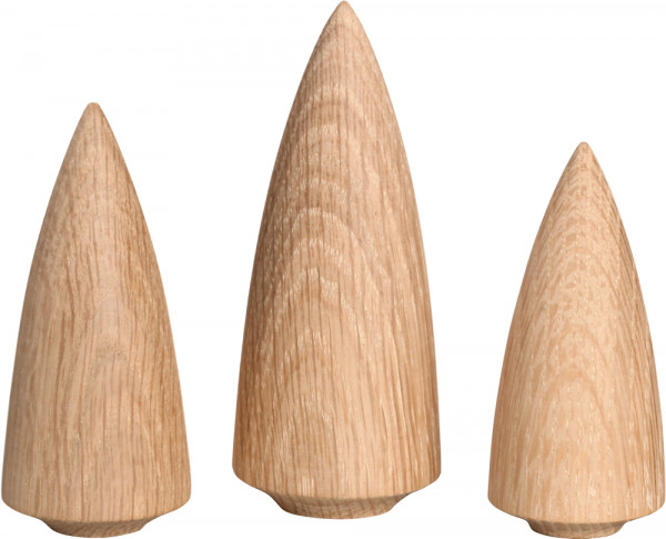 Seiffener Volkskunst eG - Miniaturen Baumgruppe 3-teilig 9 cm