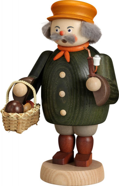 Seiffener Volkskunst eG - Räuchermännchen Pilzsammler 19 cm