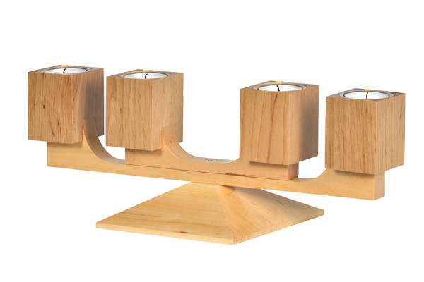 KWO - Adventsleuchter Varius Eiche, natur