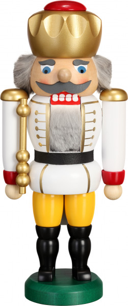Seiffener Volkskunst eG - Nussknacker König weiß 25 cm