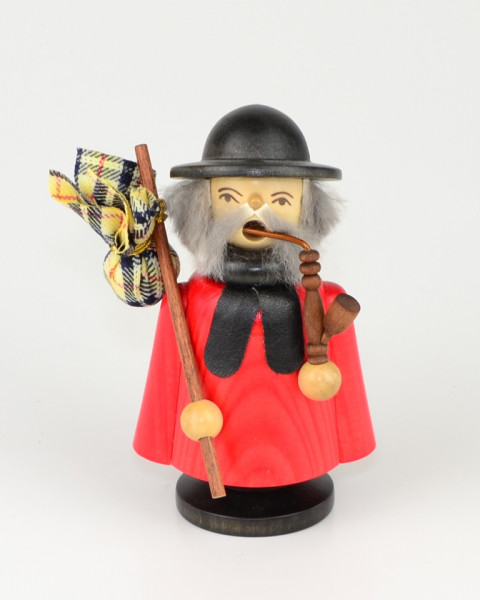 Gahlenz - Räuchermännchen Wanderer, gebeizt klein 13,- cm