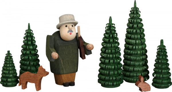 Seiffener Volkskunst eG - Miniaturen Jägergruppe 8 cm