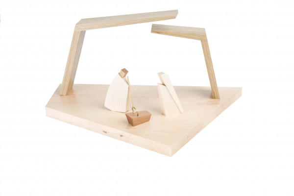 Kneisz Design - Krippe Magdalena Heilige Familie mit Stall