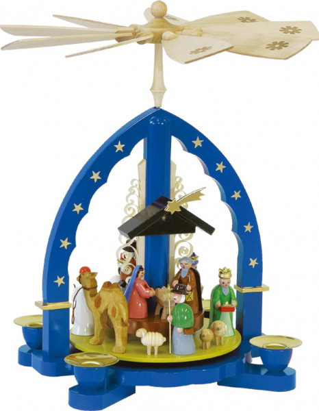 Richard Glässer - Pyramide Heilige Drei Könige, blau