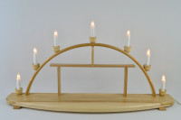 Schwibbogen unbestückt, groß, mit Setzkasten, breiter Sockel Schwibbogen unbestückt, groß, mit Setzkasten, breiter Sockel