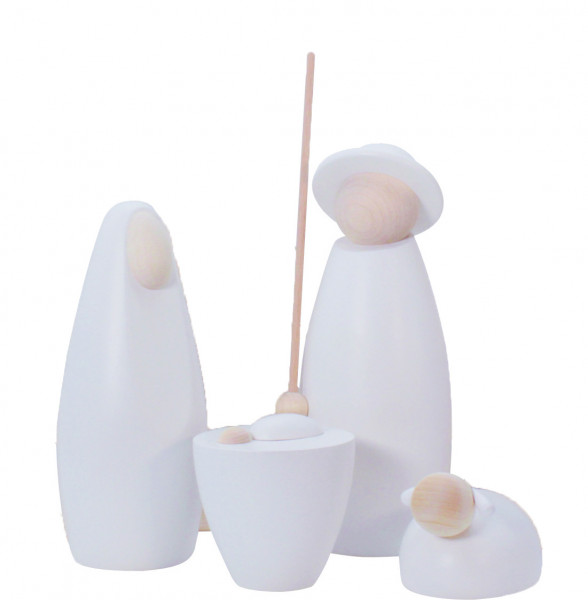 Rauta Edition FG - Heilige Familie weiß vierteilig - modernes Design 20 cm