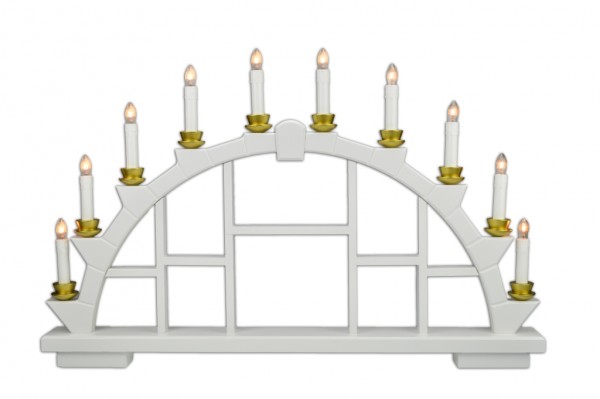 Gahlenz - Lichterbogen unbestückt weiß