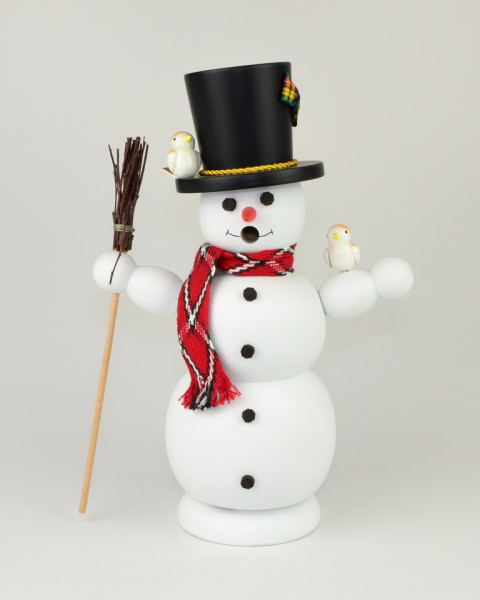 Gahlenz - Räuchermännchen Schneemann mit Zylinder, groß 42,- cm