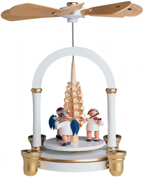 KWO - Pyramide, 1-stöckig weiß-gold